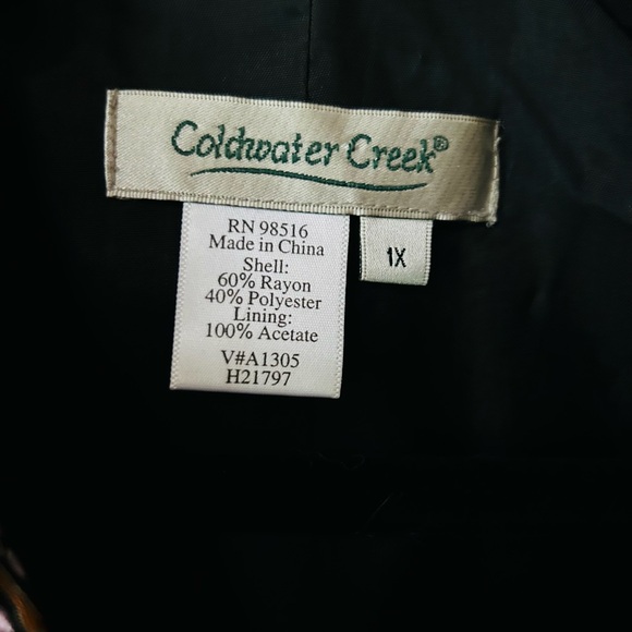 Coldwater Creek Floral Patterned Women's Jacket - Picture 2 of 6